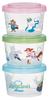 Skater Bento Lunch Sealable Storage Set of Dishwasher and Microwave Made In Disney Zootopia 2 Boxes, Boxes, Containers, Containers, 3, Jointed, Safe,