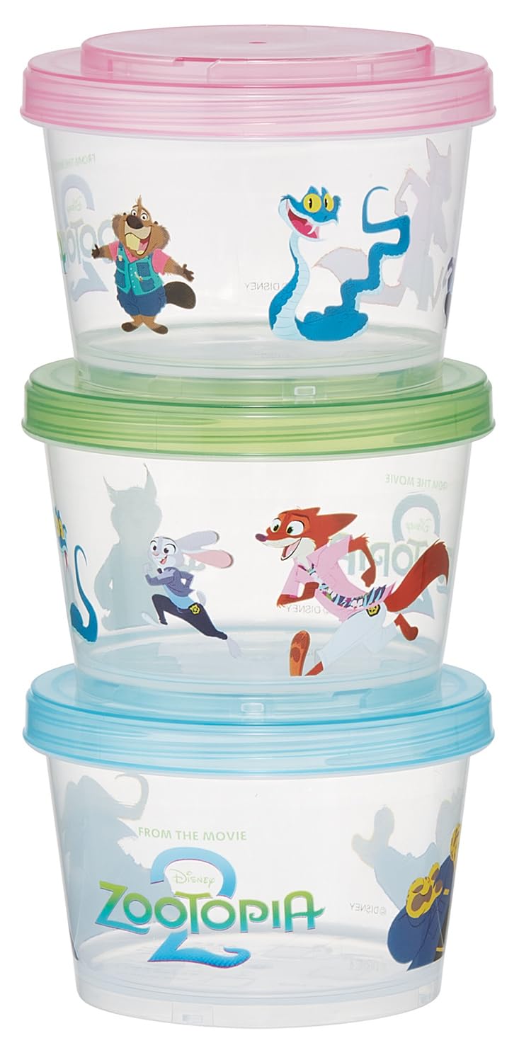 

Skater Bento Lunch Sealable Storage Set of Dishwasher and Microwave Made in Disney Zootopia 2 Boxes, Boxes, Containers, Containers, 3, Jointed, Safe,