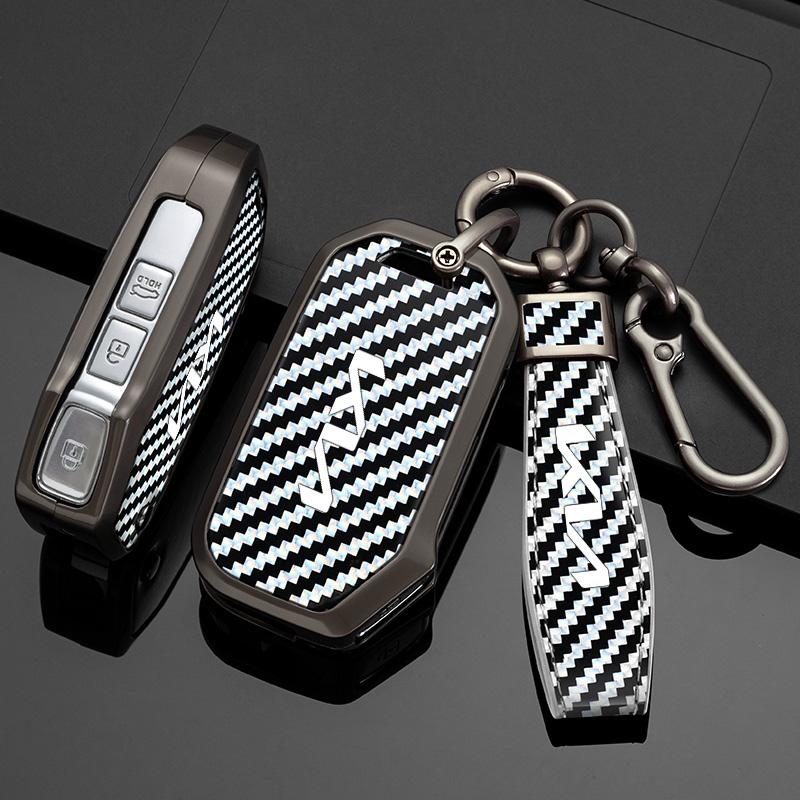 Leather Style Car Key Case Cover Protector Shell For KIA Sportage R GT Stinger Sorento Ceed Cerato Forte Niro Soul Telluride tkjzm00