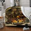 1pc The Lord of the Rings Flannel Throw Blanket Lightweight Soft Warm All Season Blanket for Sofa, Bed, Travel,L1028008