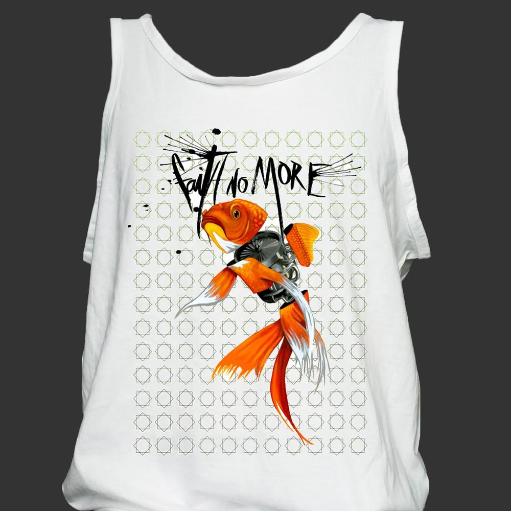 

Faith No More Metal Punk Rock T-SHIRT vest top unisex white S-4XL 3XL