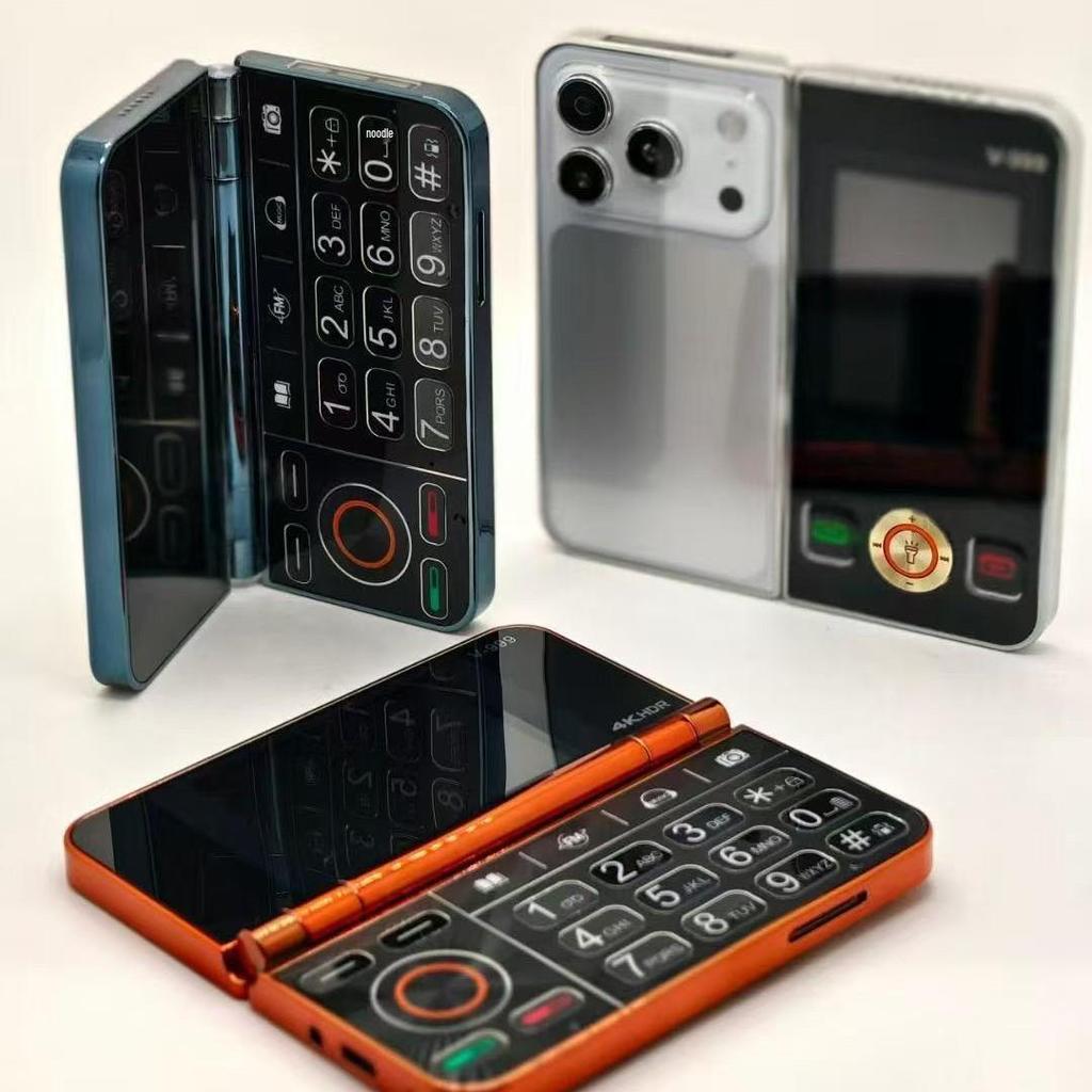 V-999 2G Dual Screen Flip Phone with Folding Design for Students