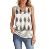Women's Fashionable Casual Retro Striped Print Tank Top