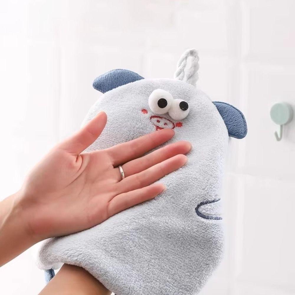 2Pcs Microfiber Korean Pig Dishcloth Cute Children's Handkerchief Pig Wiping Towel Bedroom