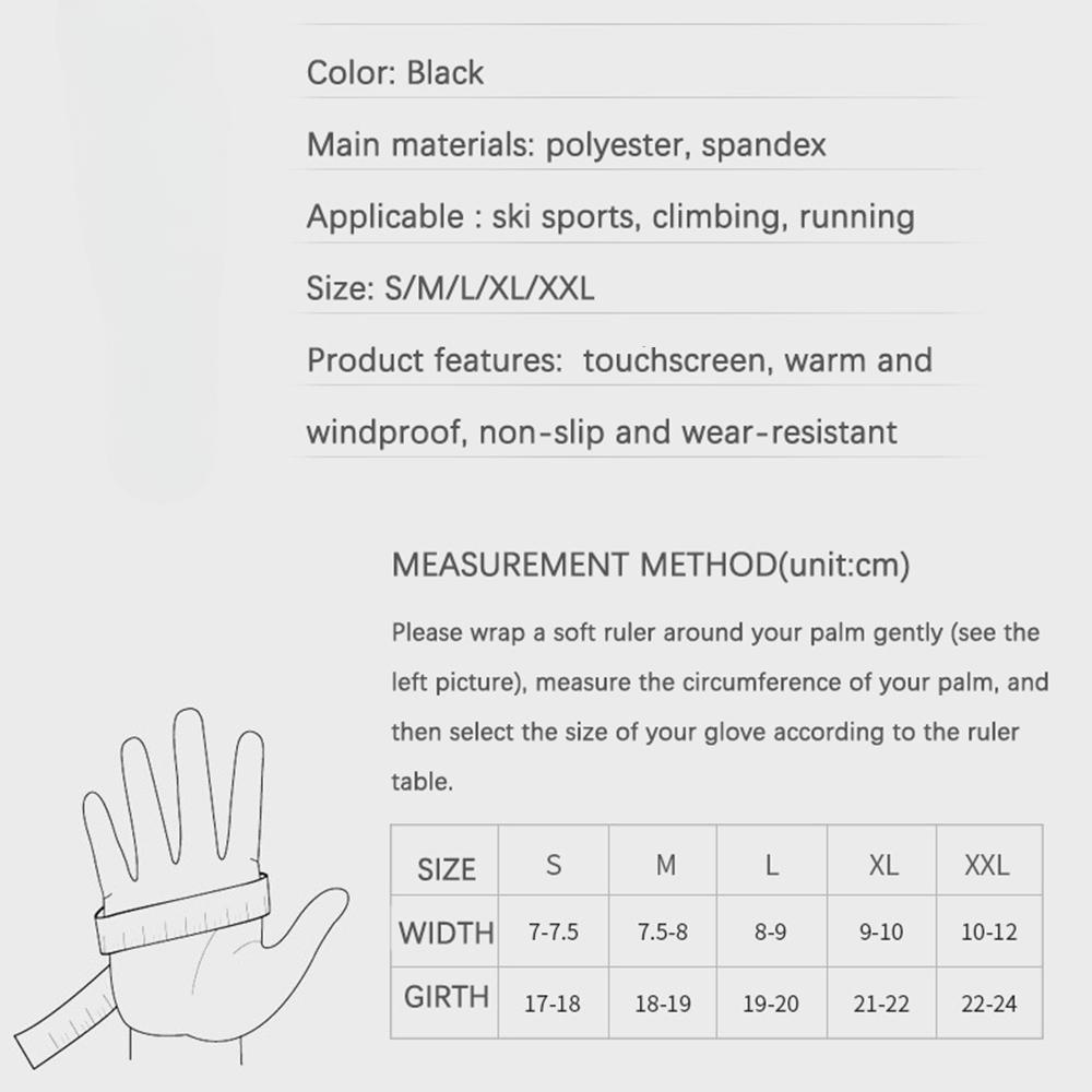 Winter Water Repellent Mens Gloves Wind Shield Athletic Fishing Touchscreen Driving Motorcycle Ski Non-slip Warm Biking Women Gloves