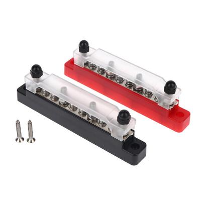 1/2Pcs M6 Terminal Block Busbar 12V Stud 150A Electric Bus Bar Power Current Distributor For Truck Boat Accessories