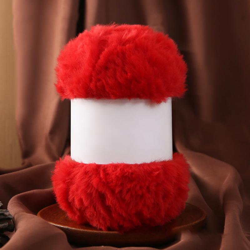Wool Circle Solid Color Yarn Hand Woven Diy Scarf Hat Sweater Medium Thick Merino Wool Thread Soft And Comfortable Fluffy