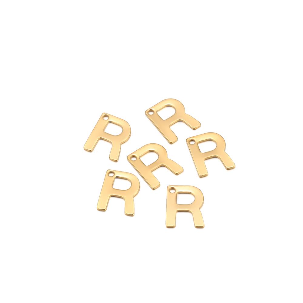 30pcs Stainless Steel Gold Color A-Z 26 Letter Pendant Alphabet Charms Pendant for DIY Jewelry Making Earrings Bracelet Necklace