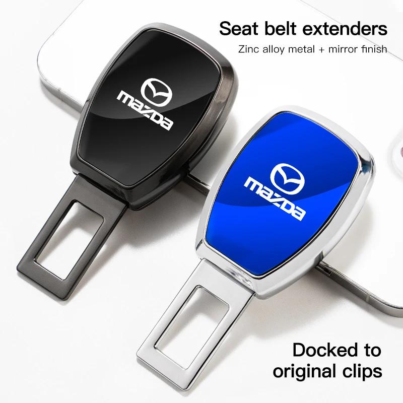 2025 Hot 1Pcs Car Seat Belt Clip Extender Lock Buckle Plug For Mazda 2 5 CX3 6 CX9 3 MS GJI CX30 BM MX5 CX5 BN GL CX7 MX3 GH BK