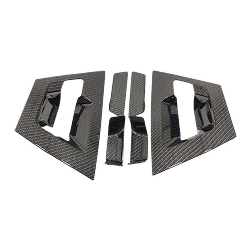 Cars Accessories Door Bowl Handle Cover For Toyota C-HR 2017- Carbon Fiber Silver Car Decoration Styling Upgrade