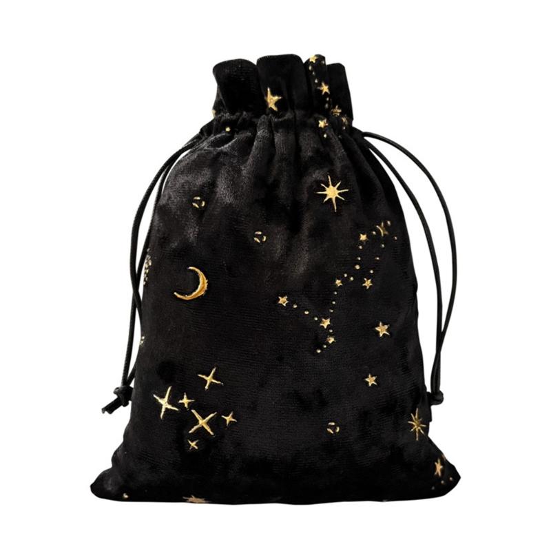 Tarots Card Holder Pouches Tarots Card Storage Special Bag Mysterious Black Magical Themed Card Holder Gift Bag