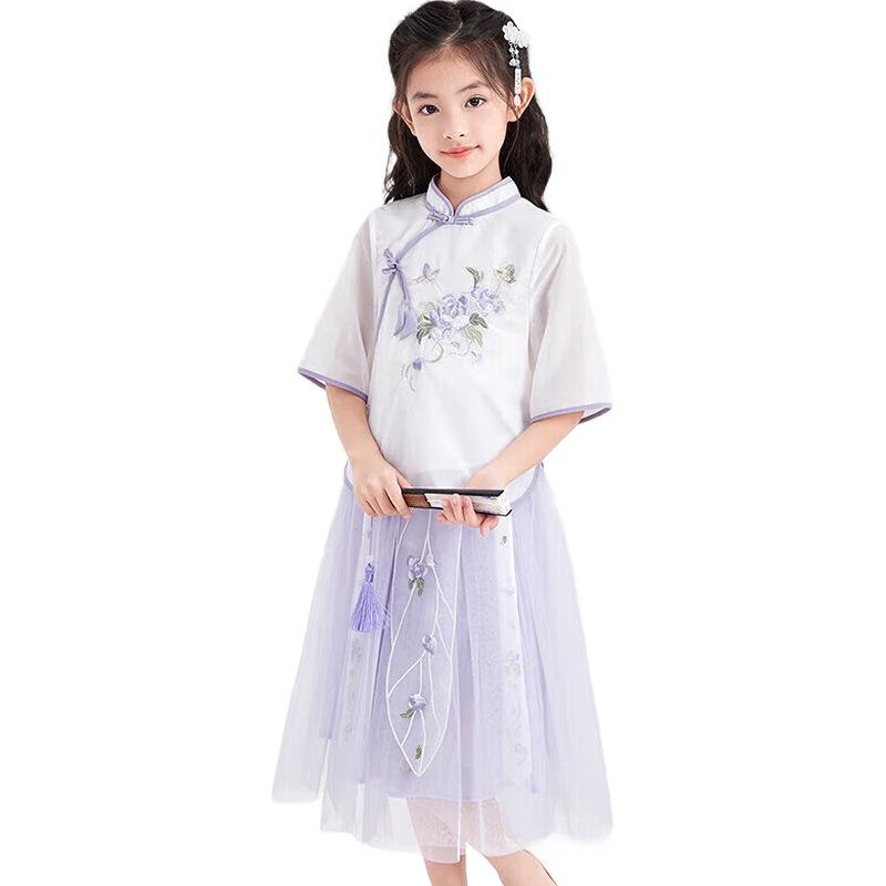DEESHA Girls Suzhou Museum Co-branded New Chinese Style Summer Set 165