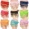 1pcs Belly Dance Waist Chain Costume Dance Hip Scarf With Golden Coin Decorative Waist Chain For Professional Dance Performances