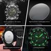OLEVS Men's Quartz Watch 30M Waterproof Date Luminous Calendar Silicone Band Arabic Dial Easy To Read Popular Test Business Fashion Stylish Brand