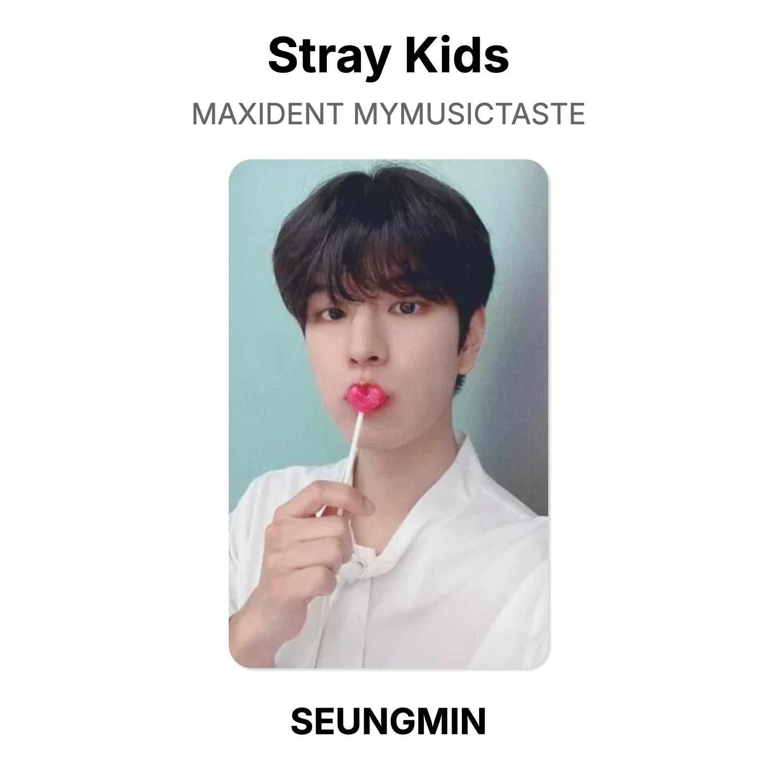 Stray Kids MAXIDENT MYMUSICTASTE Official Photocard SEUNGMIN