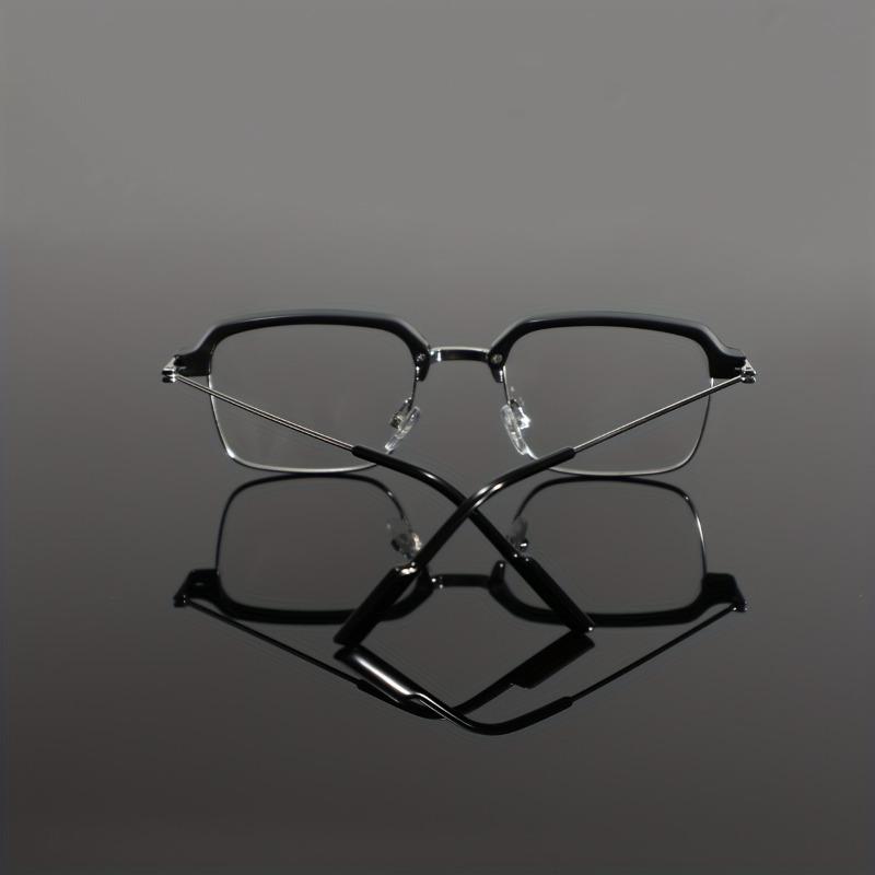 Pánské elegantní brýle s kovovým čtvercovým rámem – protimodré lehké, módní a odolné pro každodenní nošení, školu a kancelář