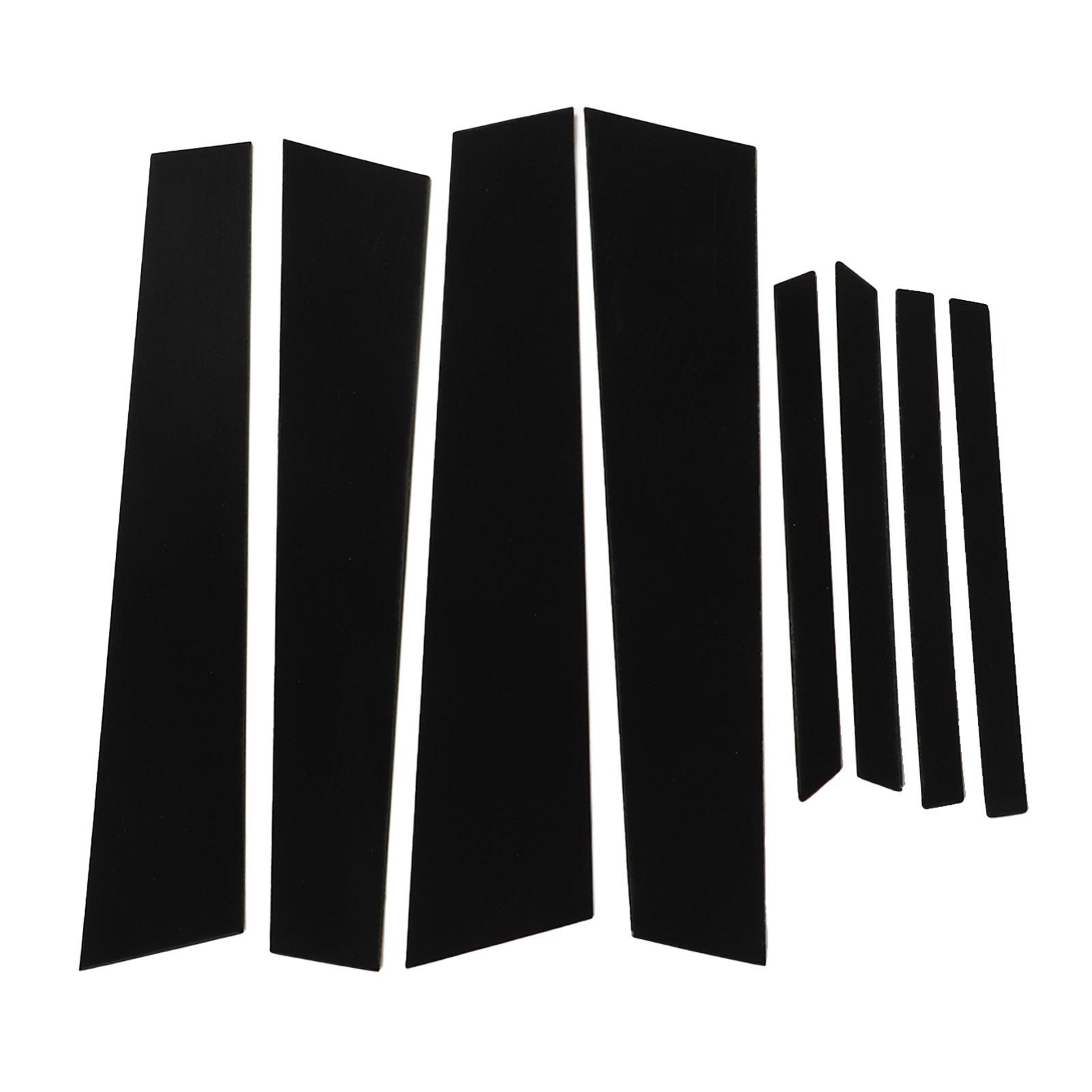 

8PCS Pillar Post Window Cover PC Glossy Black B Pillar Posts Decal Cover Replacement For Civic 2012‑2015