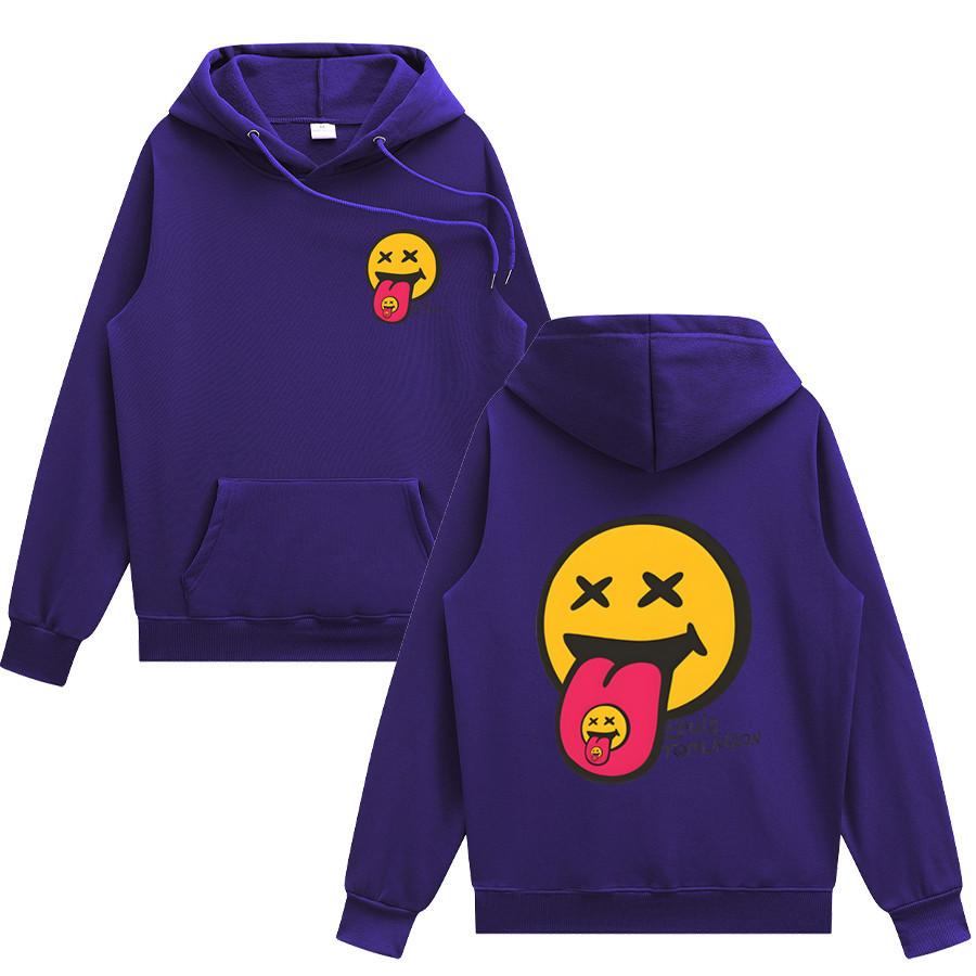 Buy Trend Louis Tomlinson Smiley Street Hooded Sweater Hooded