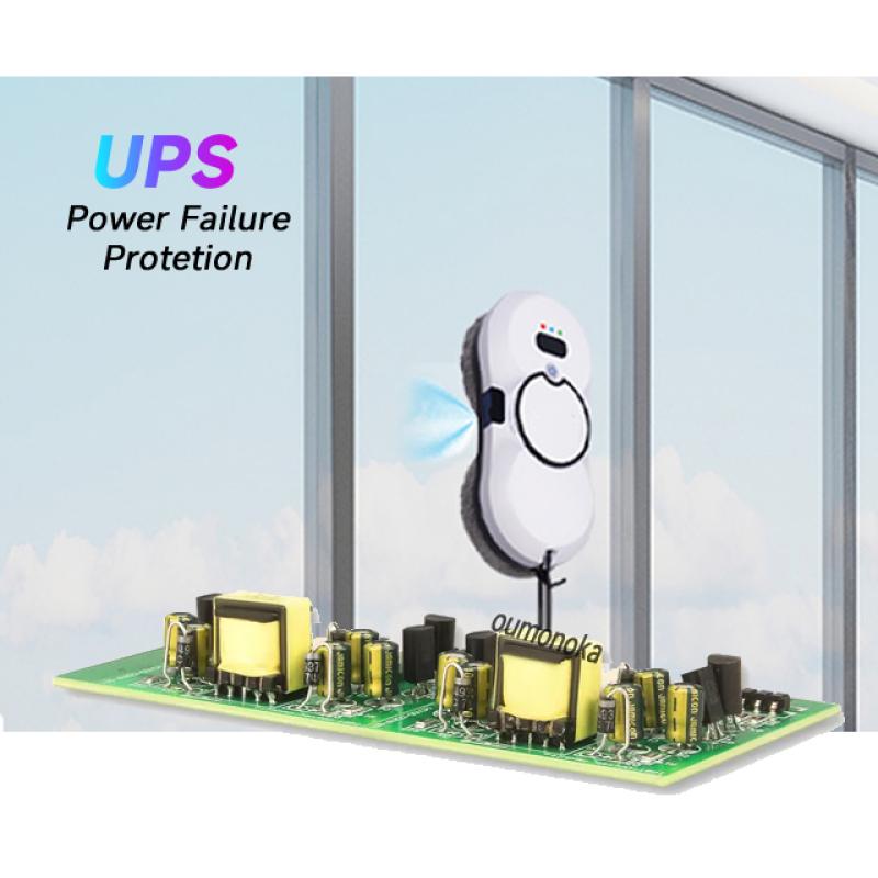 Systém UPS Robotický čistič oken Vysavač Chytrý domácí spotřebič Automatické čištění skla Myčka oken Mytí oken Elektrické mopy na podlahy