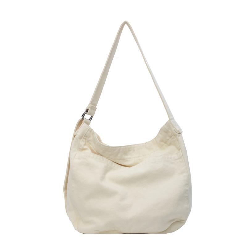 Cotton Canvas Bag Female Student Messenger Bag Class Cloth Bag Commuter Bag Large Capacity Cloth Bag Japanese Shoulder Bag