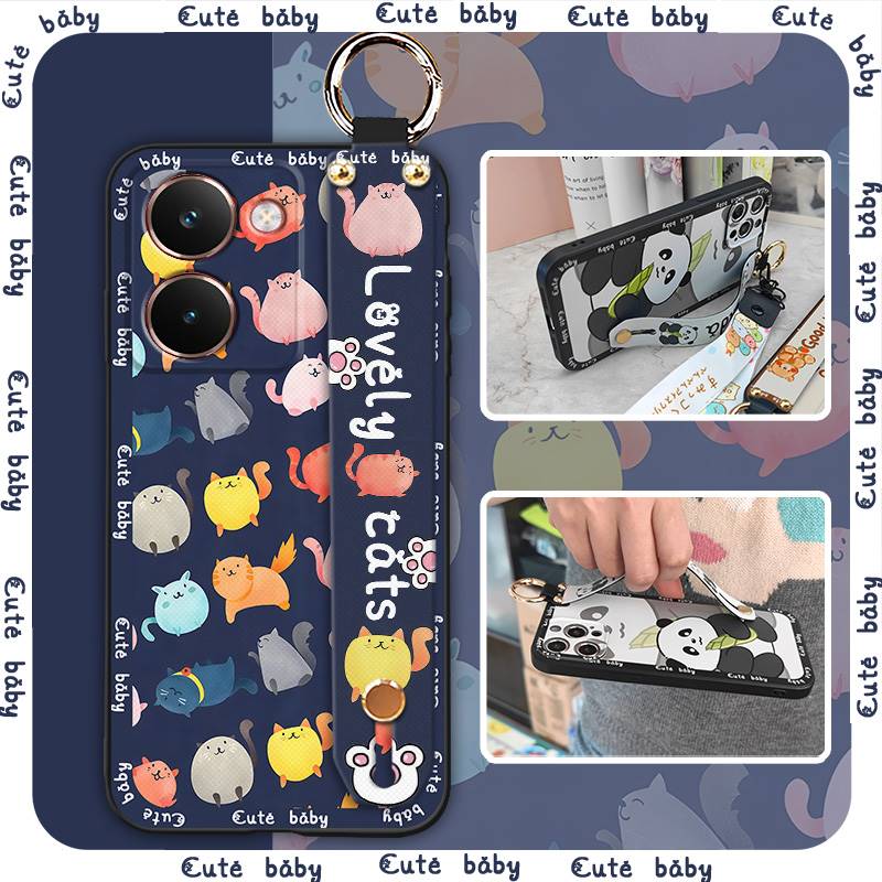 Shockproof Silicone Phone Case For Realme P3 Ultra 5G Anti-dust Protective Kickstand Cute Soft Case Anti-knock Ring