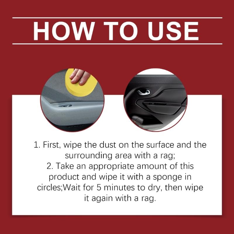 Pasta Restauradora para Interior Automotivo Solução de Detalhamento Para Uso Rápido e Fácil por Proprietários de Carros e Profissionais