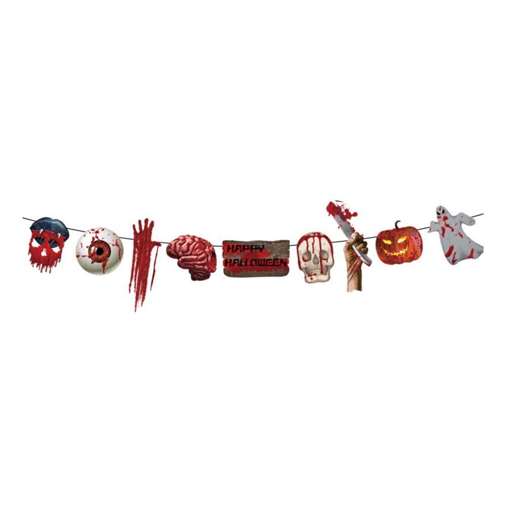 Eye/Ghost/Blood Halloween Hanging Flag Papper Scary Banners  Ghost Festival