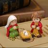 2025 new Christmas Nativity Sets Resin Nativity Figurine Collection Religious Holiday Baby Jesus Nativity Mantle Shelf Decor