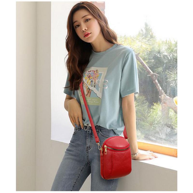 Women's Handbag Cell Phone Bag Crossbody Bag Fashion Versatile Mini Leather Texture Small Package