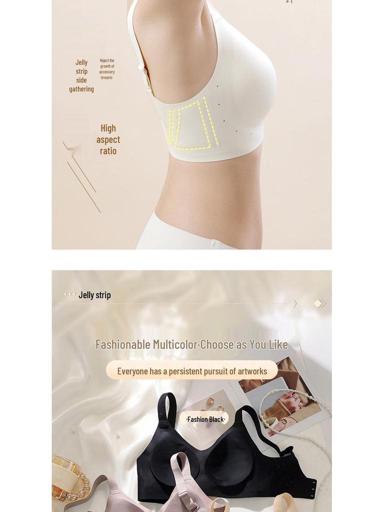 Soft Support Seamless Anti-Slip Wire-Free Bra for Women with Large Bust - Minimizes Appearance, High Elasticity, Lightweight, Breathable.