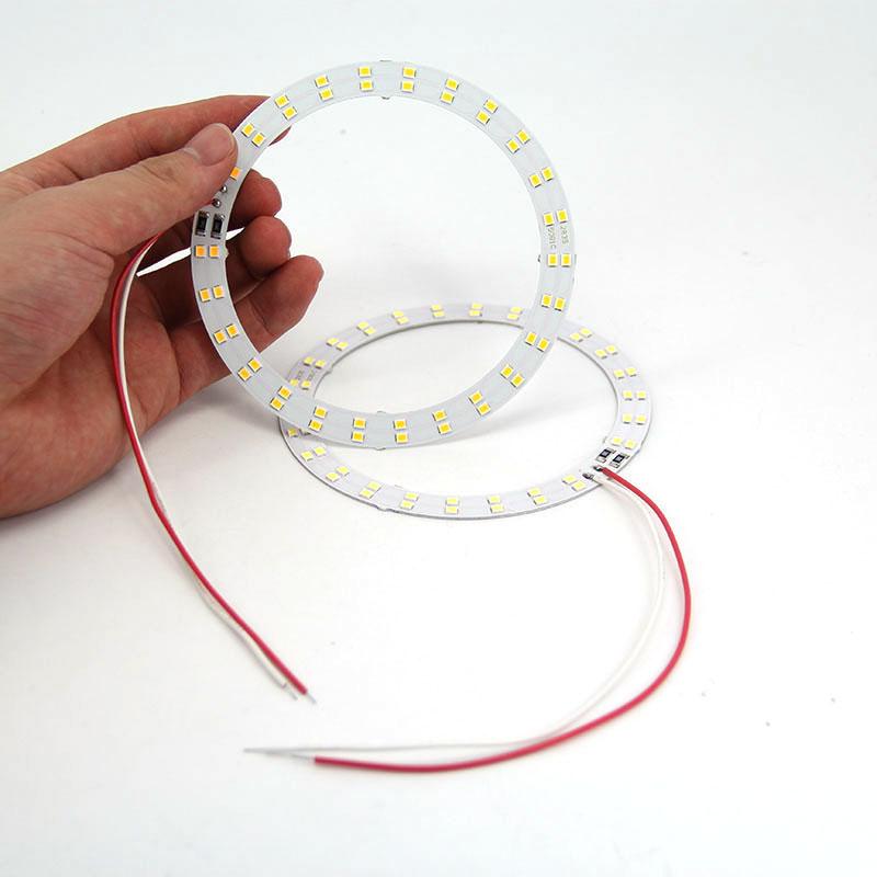 3pcs 5V 3W 5w 10w 30w LED Chip Bead Yellow Warm White Lamp Night Lights Wire Board Bulb Round Transformation Source 32MM 50mm 14mm