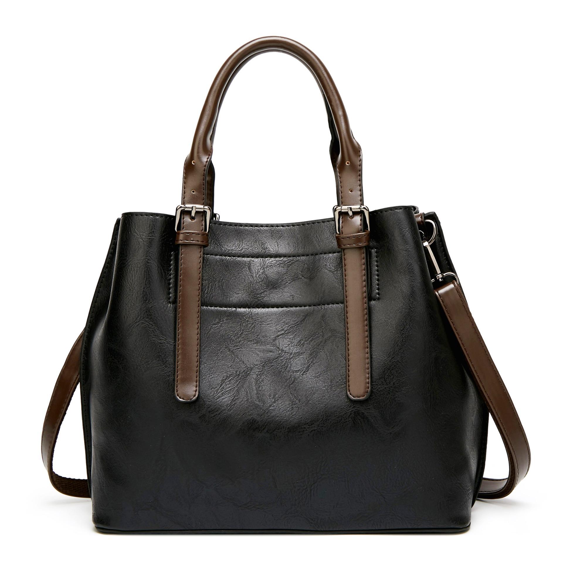 

Wholesale New Women s Bags European and American Fashion Handbags Shoulder Bags Ladies Bags BAG One Piece Dropshipping чёрный