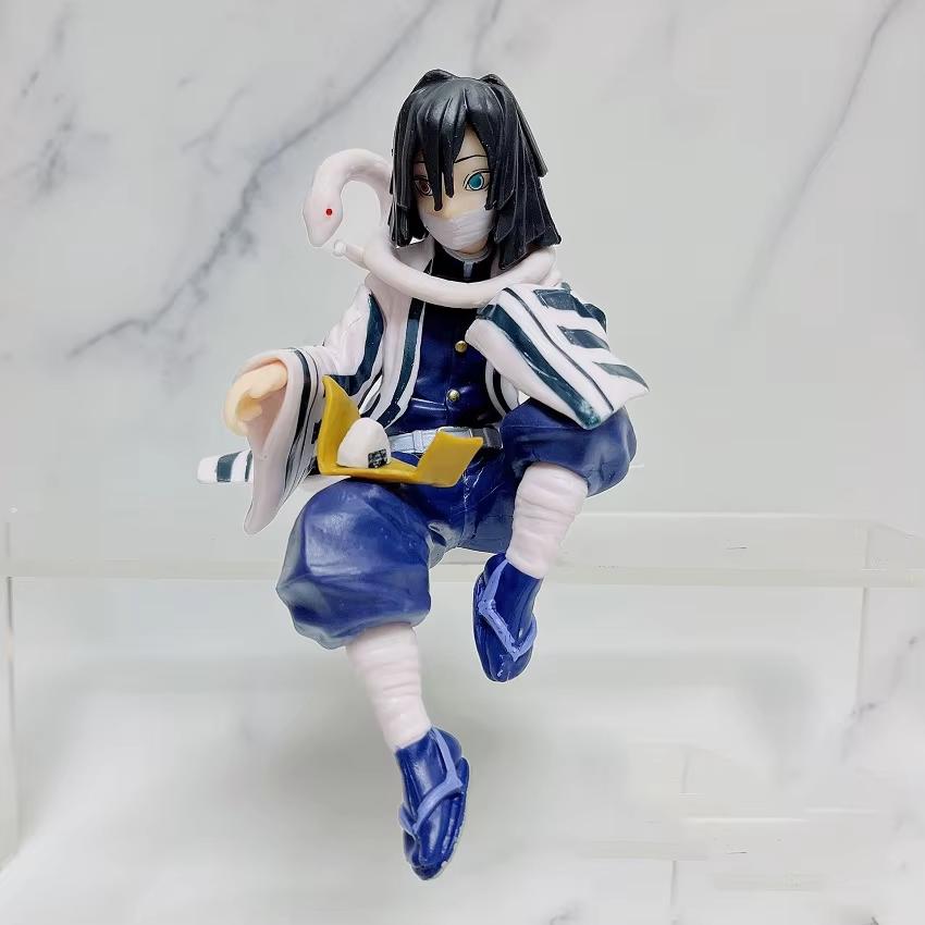 10-15cm Anime Demon Slayer Figures Kamado Tanjirou Nezuko Sitting Posture Action Model PVC Desktop Ornament Collection Toy Gifts