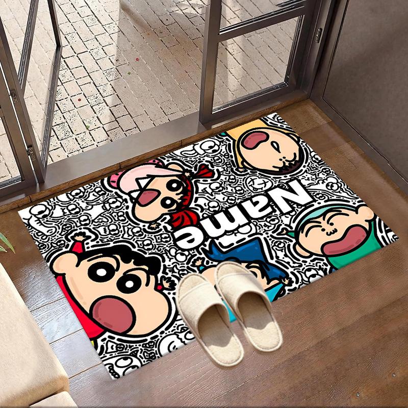 Custom Name Personalized Cartoon Comics Print Carpet, Versatile Home Decor Rug, for Playroom, Apartment, Balcony, Entryway, Hallway Gift