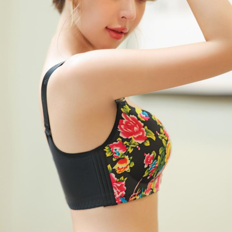 Seamless Bra Women's Soft Support Gathering Bra Collection of Accessory Breasts Anti Sagging Thin Bra