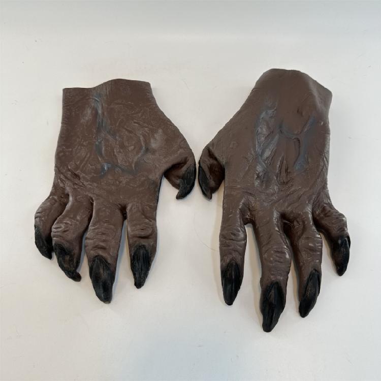 Werewolf Shoe Covers Latex Werewolf Hand/Foot Costume Halloween Werewolf Gloves
