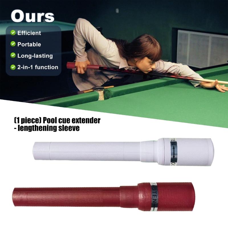 Billiard Pool Cue Extender Lengthener Light Weight Pool Stick Billiards Cue Butt End Extender Billiards Accessories