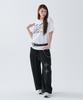 ESCAPEFROM [Escf X Hot Today] E Star Hotfix Detail Incision Sweatpants Black