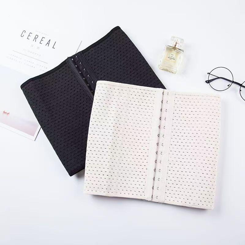 Пояс для послеродового живота с 3 рядами и 13 застежками: Дышащий, перфорированный дизайн для поддержки живота и формирования фигуры Small