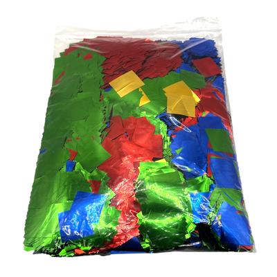Mix 25mm X 25mm Perfect for Special Live and Competitions LP-works Confetti, 4-Color (Gold, Blue, Red, Green), Mixed, Glitter, 500g, Metallic, Square,