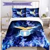 Set Biancheria da Letto 3 Pezzi Stampato Lazio FC Traspirante Copripiumino con Federe Biancheria da Letto Decorativa per Camera da Letto Casa