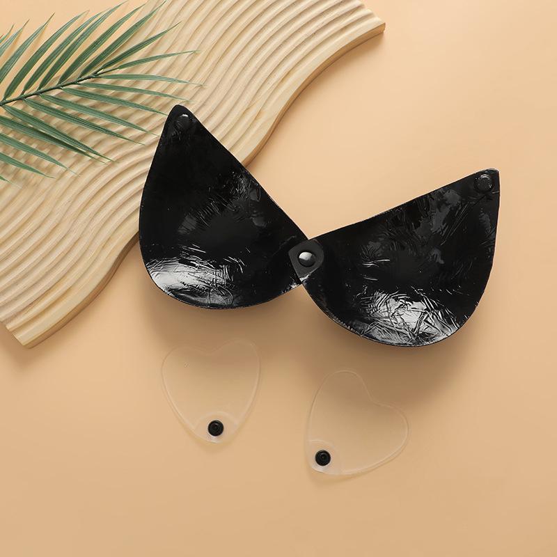 

Новый бесшовный невидимый бюстгальтер: Прозрачные бретели, наклейки для подъема груди, силиконовые накладки на соски пуш-ап с передней застежкой D