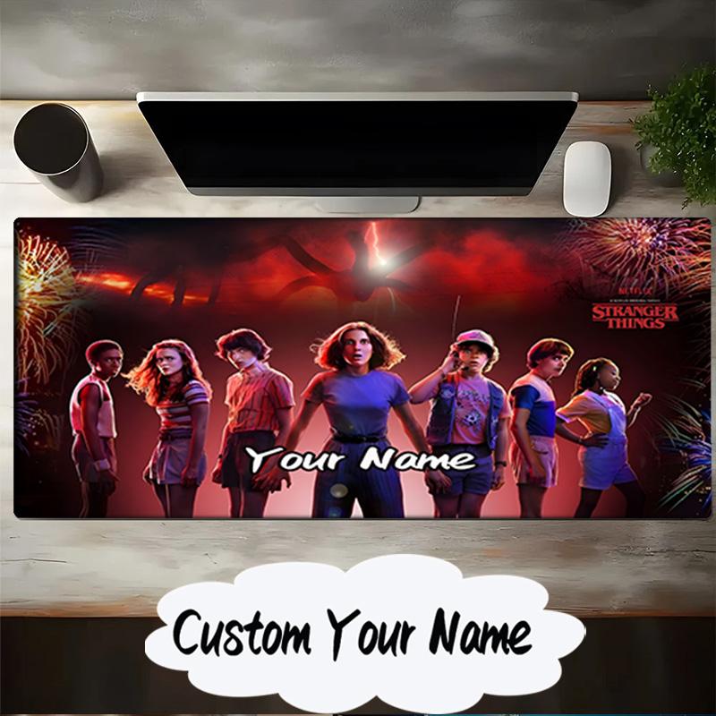Custom Name Mouse pad Stranger Eleven Upside Down Mouse pad, Gaming Mouse Pad, keyboard pad, Desk Decor for computer notebook Fan Birthday Gift
