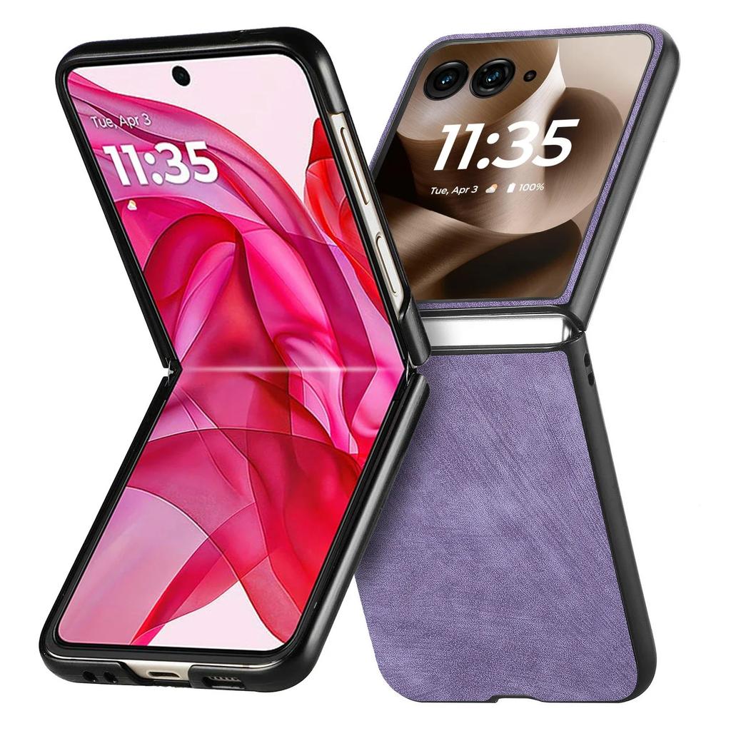 Housse Rétro en Cuir Coque de Téléphone Fine de Protection pour Motorola Razr 60 50 40 Ultra Moto Razr 60 50 40 Housse