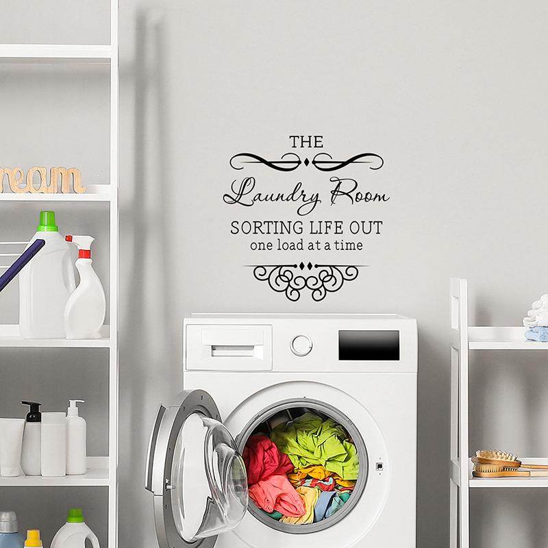 Laundry Room Decorative Wall Stickers Self-Adhesive Home Decor Can Remove Laundry Wall Stickers