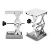 100X100mm Lab Lift Lifting Platforms Stand Rack Scissor Stainless Steel
