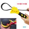 1Pcs 6inch Belt Wrench Oil Filter Puller Strap Spanner Chain Wrench Strap Opener, Adjustable Disassembly Tool