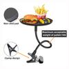 New Car Food Tray Non-Skid Black ABS Organizer Adjustable Mount W/ Clamp Fit for Automobile Snacks Table Bottle Passenger Seat
