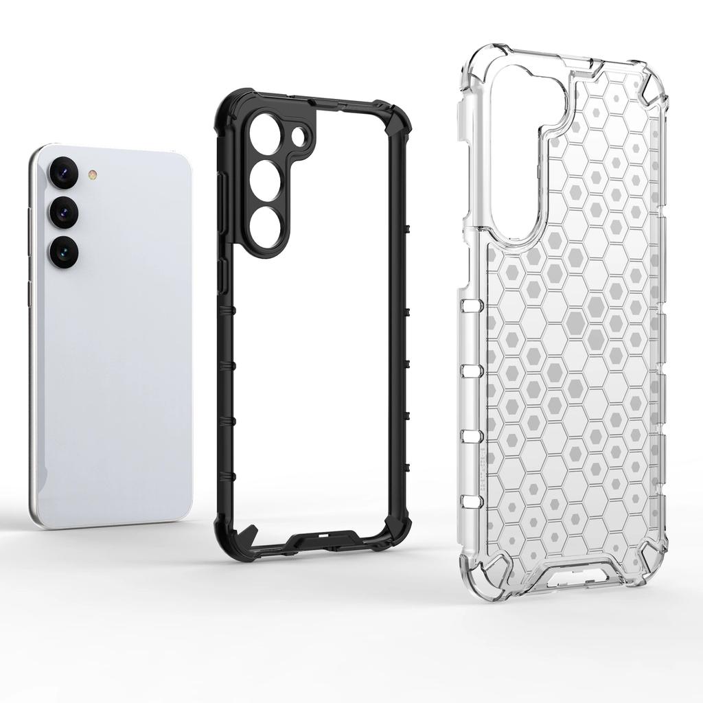 Honeycomb Etui Do Samsung Galaxy S23+ Pancerny Hybrydowy Pokrowiec Niebieskie