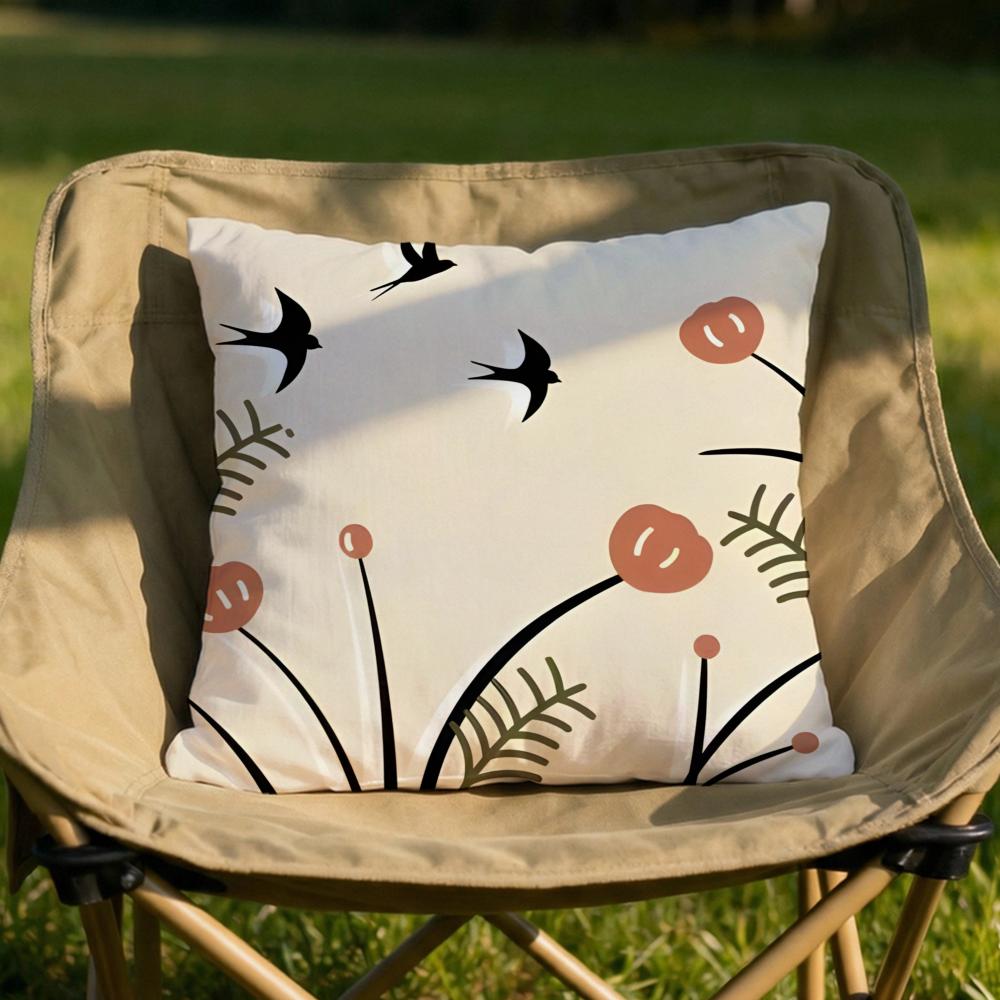 Classic Vintage Pattern Cushion Cover Soft Reversible Durable Pillow Cover MultiScene Use for Home Car Daily Comfort